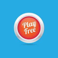 Vector Round Play Free Button