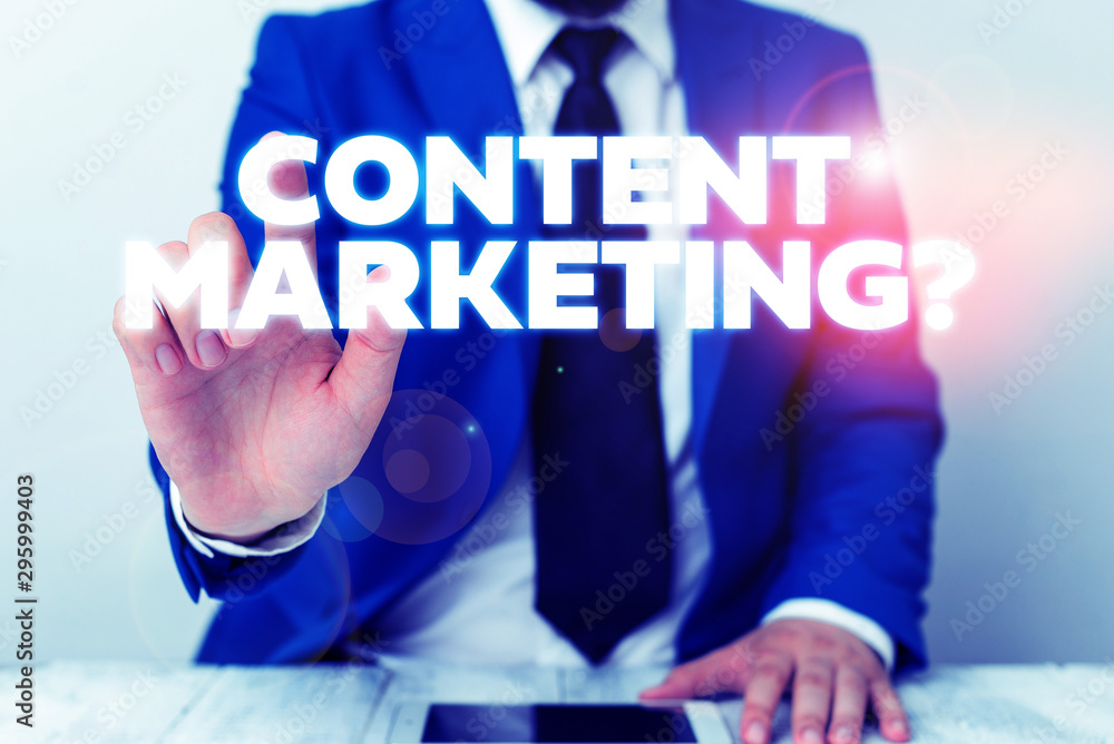 Poster handwriting text writing content marketing question. conceptual photo involves creation and sharing 