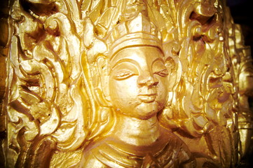  Thai pattern sculpture in the temple