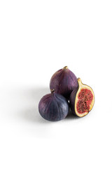 figs on a white background. isolate