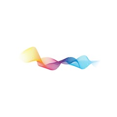 Wave line vector icon