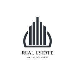 Real estate logo template vector icon