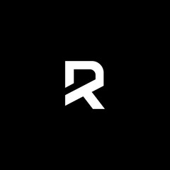 R letter vector logo abstract