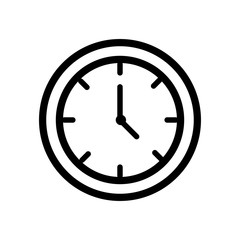 Clock Symbol Icon Vector Design Illustration EPS 10