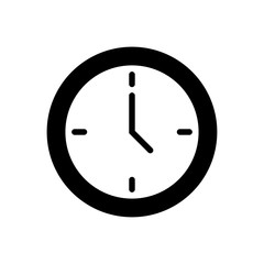 Clock Symbol Icon Vector Design Illustration EPS 10