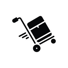 Black solid icon for carrier 