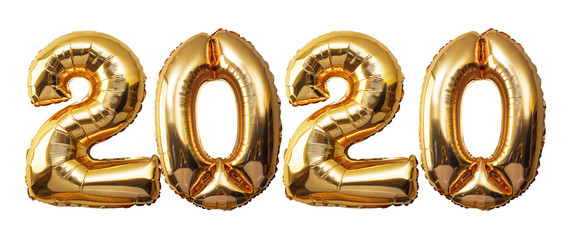 Christmas New Year 2020 Numbers Balloons