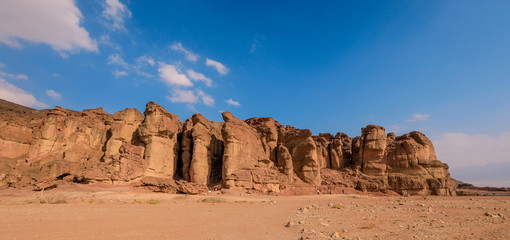Solomons Pillars in the Timna National Park, Israel