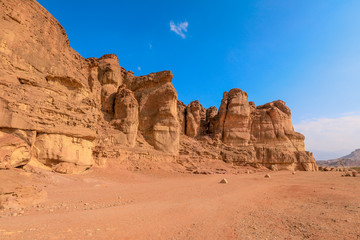 Solomons Pillars in the Timna National Park, Israel