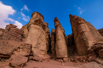 Solomons Pillars in the Timna National Park, Israel