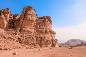 Solomons Pillars in the Timna National Park, Israel