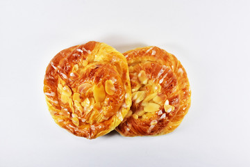 Sweet meal dessert tasty fresh food isolated white background