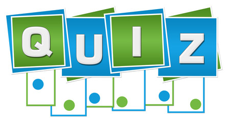 Quiz Blue Green Squares Stripes Dots Bottom 
