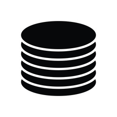 Black solid icon for layer 