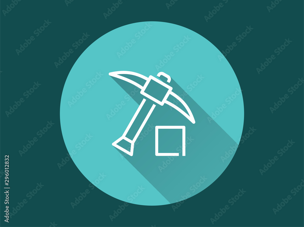 Poster blockchain - vector icon for graphic and web design.