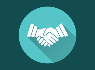 Fototapeta premium Handshake - vector icon for graphic and web design.