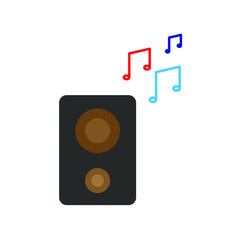  Music speaker, vector icon