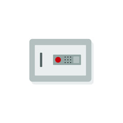 Safe box with password code lock line icon. linear style sign for mobile concept and web design.