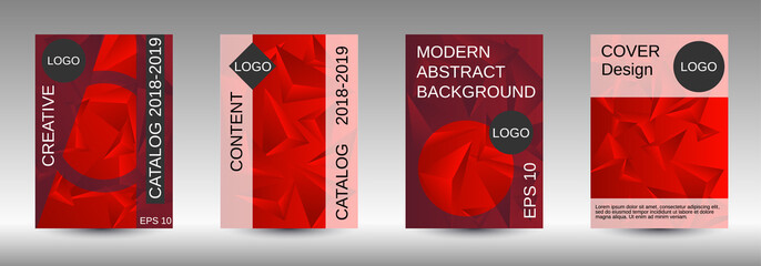 A set of modern abstract covers.