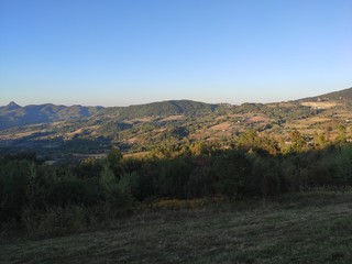 Mountain Rudnik Serbia landscape in autumn