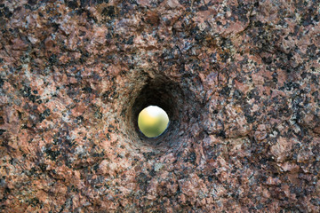 Hole of mill stone.
