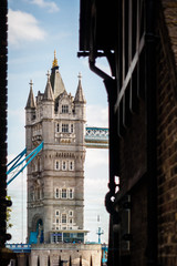 Fototapeta na wymiar The iconic Tower bridge in London - London, UK