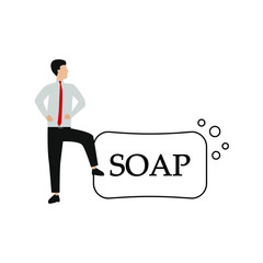 Soap vector icon. Mobile concept and web design