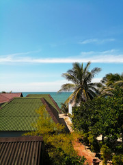 Fototapeta na wymiar Tropical resort on the sea in Vietnam