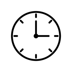 Clock Icon Vector Design Template