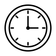 Clock Icon Vector Design Template