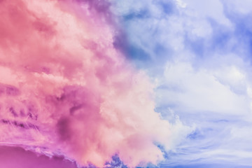 Dreamy surreal sky as abstract art, fantasy pastel colours background for modern design