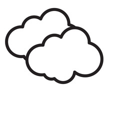 Cloud icon trendy design template