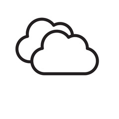 Cloud icon trendy design template
