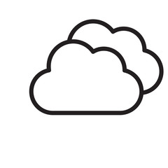 Cloud icon trendy design template