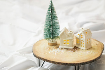 Festive home indoor decoration,still life winter season indoor decoration