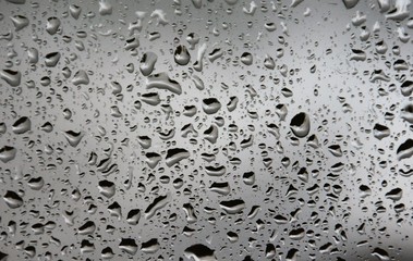 drops of water on the window