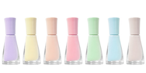 Nail polish palette isolated