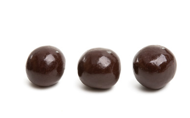 chocolate nuts isolated
