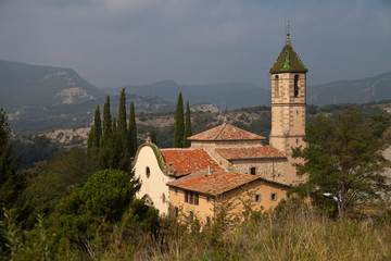 Fototapeta na wymiar Iglesia de Sant Genís (Orís)