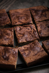 Gâteau marbré au chocolat