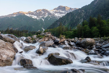 Upper course of the river Aare in the Bernese Oberland