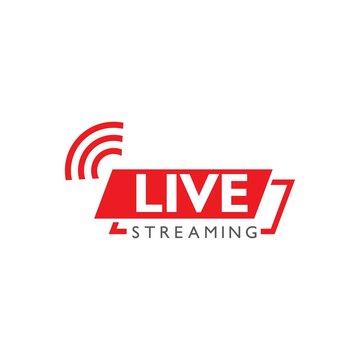 Live Stream Logo Design. Vector Illustration