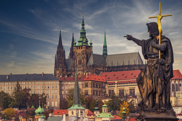 Prague Castle at sunset - Czech republic