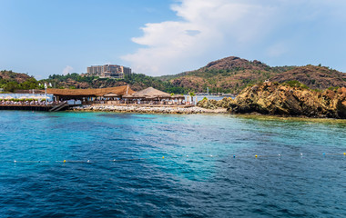 resort beach mountain sea view