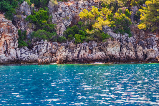 Ionian Sea the island mountain