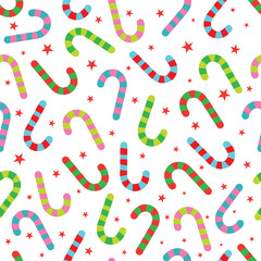 colorful christmas candy seamless pattern design