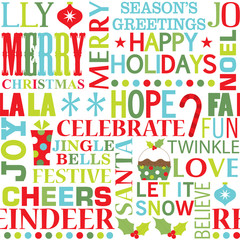 festive christmas seamless pattern design