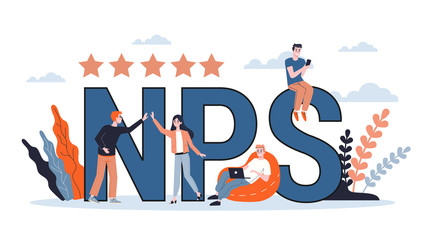 NPS or net promoter score. Idea of advertising