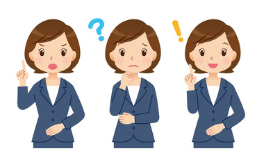 話をする女性　ビジネス