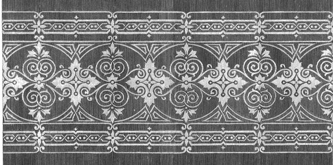 Fabric texture, floral vintage, black and white seamless, home textile, upholstery texture cover.